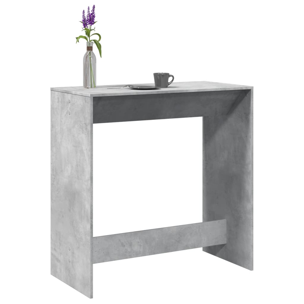vidaXL Bar Table Concrete Grey 102x50x103.5 cm Engineered Wood
