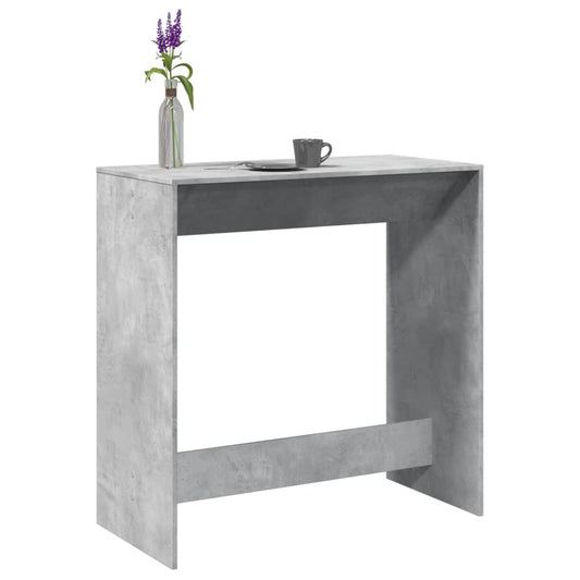 vidaXL Bar Table Concrete Grey 102x50x103,5 cm Engineered Wood
