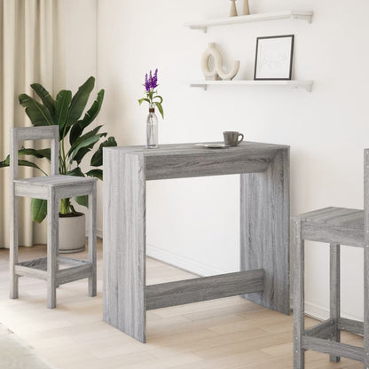 vidaXL Bar Table Grey Sonoma 102x50x103,5 cm Engineered Wood