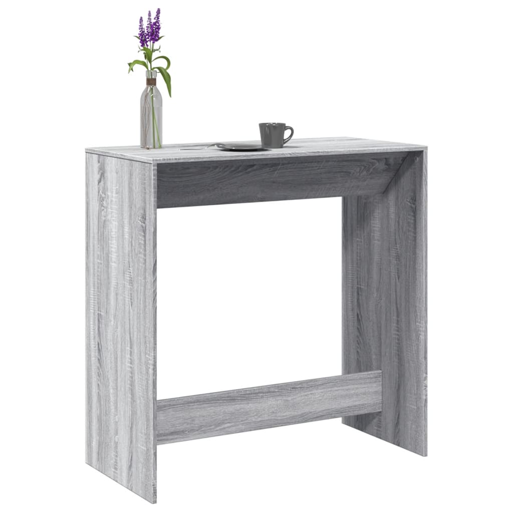 vidaXL Bar Table Grey Sonoma 102x50x103,5 cm Engineered Wood