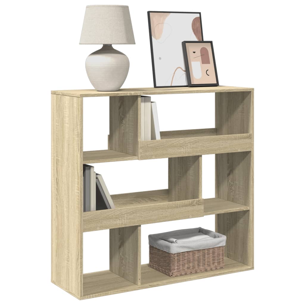vidaXL Book Cabinet/Room Divider Sonoma Oak 100x33x94,5 cm