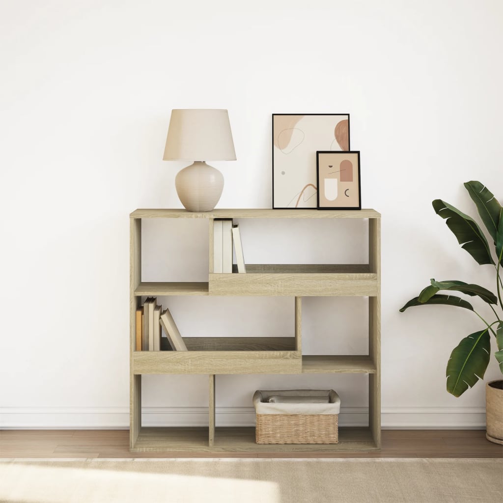 vidaXL Book Cabinet/Room Divider Sonoma Oak 100x33x94,5 cm