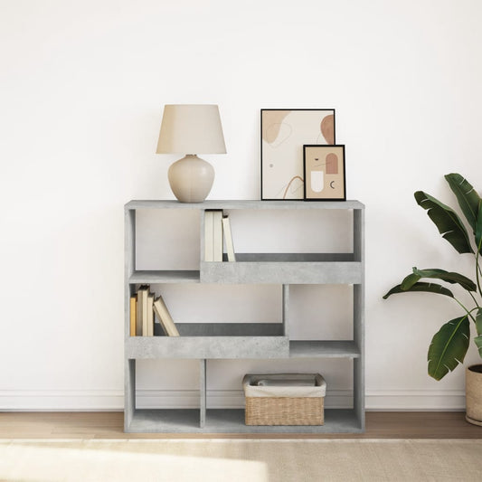 vidaXL Book Cabinet/Room Divider Concrete Grey 100x33x94,5 cm