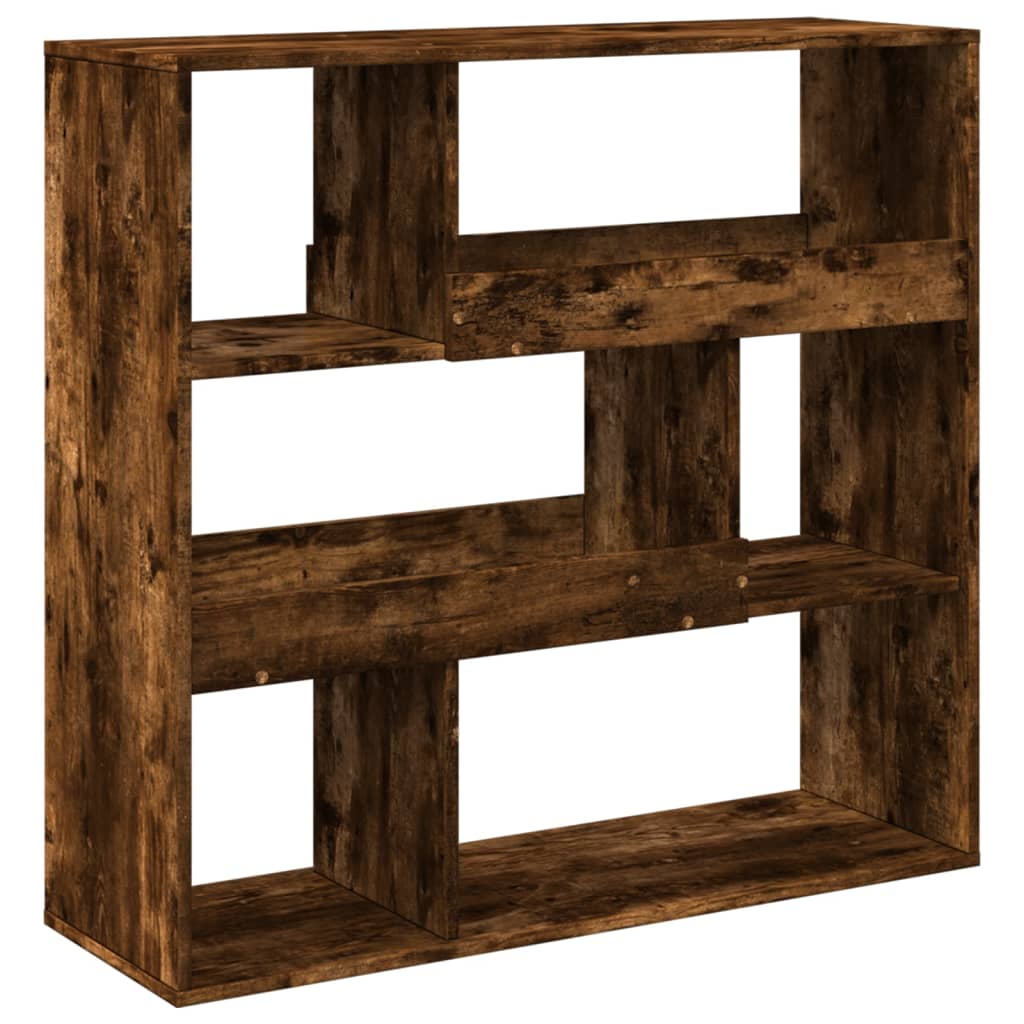 vidaXL Book Cabinet/Room Divider Smoked Oak 100x33x94,5 cm