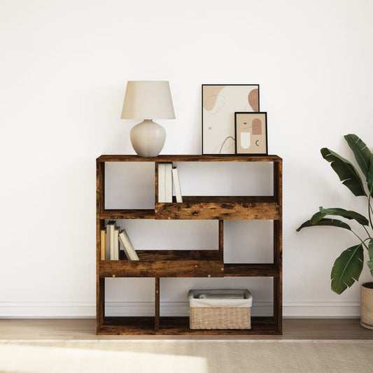vidaXL Book Cabinet/Room Divider Smoked Oak 100x33x94,5 cm