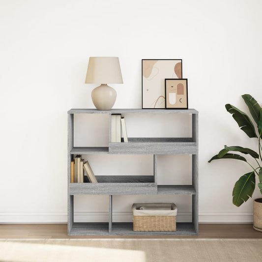 vidaXL Book Cabinet/Room Divider Grey Sonoma 100x33x94,5 cm