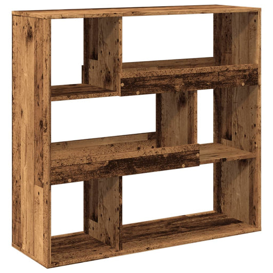 vidaXL Book Cabinet/Room Divider Old Wood 100x33x94,5 cm