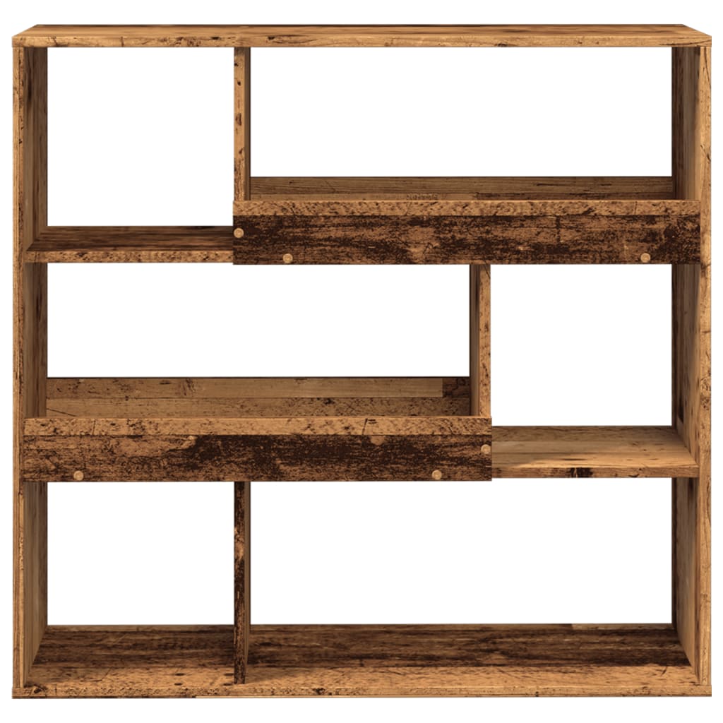vidaXL Book Cabinet/Room Divider Old Wood 100x33x94,5 cm