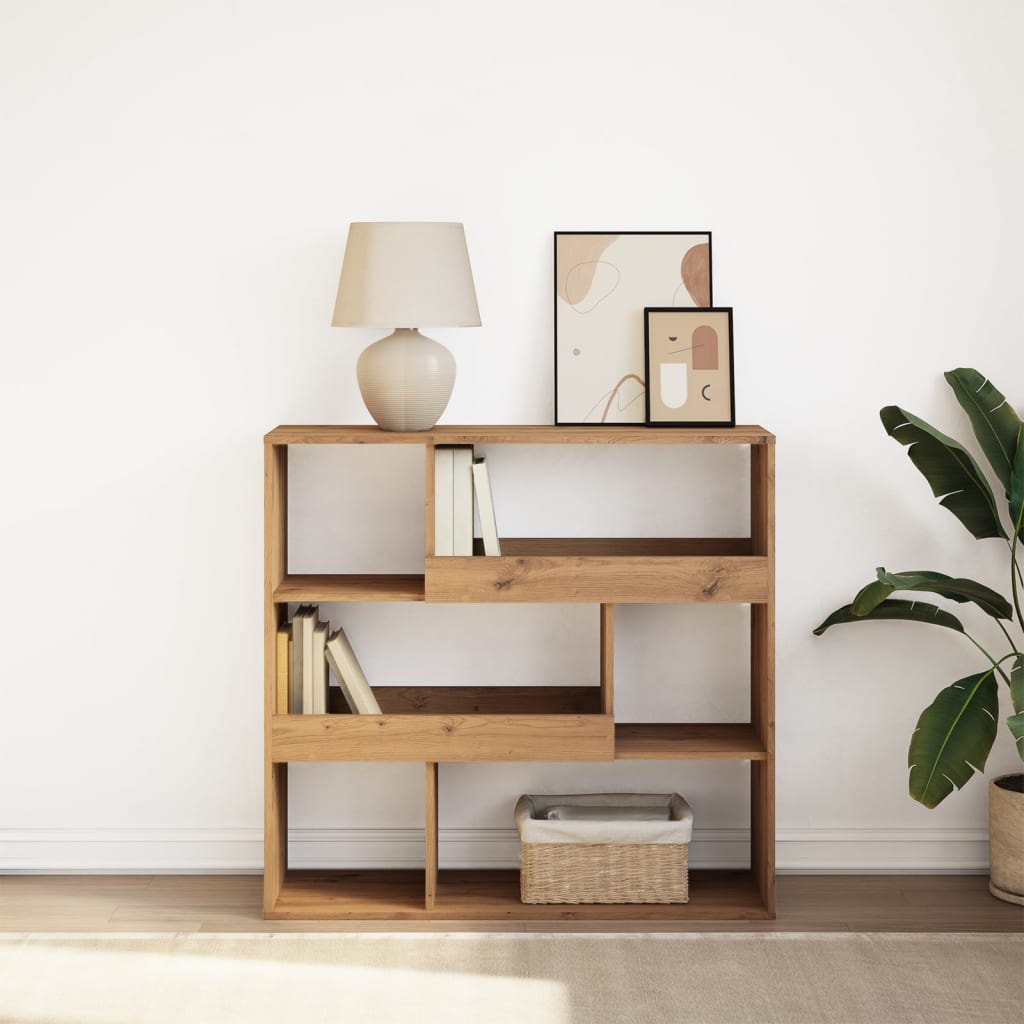vidaXL Book Cabinet/Room Divider Artisan Oak 100x33x94,5 cm