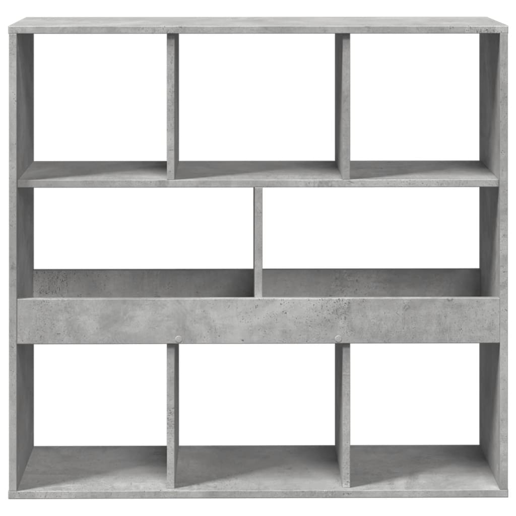 vidaXL Book Cabinet/Room Divider Concrete Grey 100x33x94.5 cm