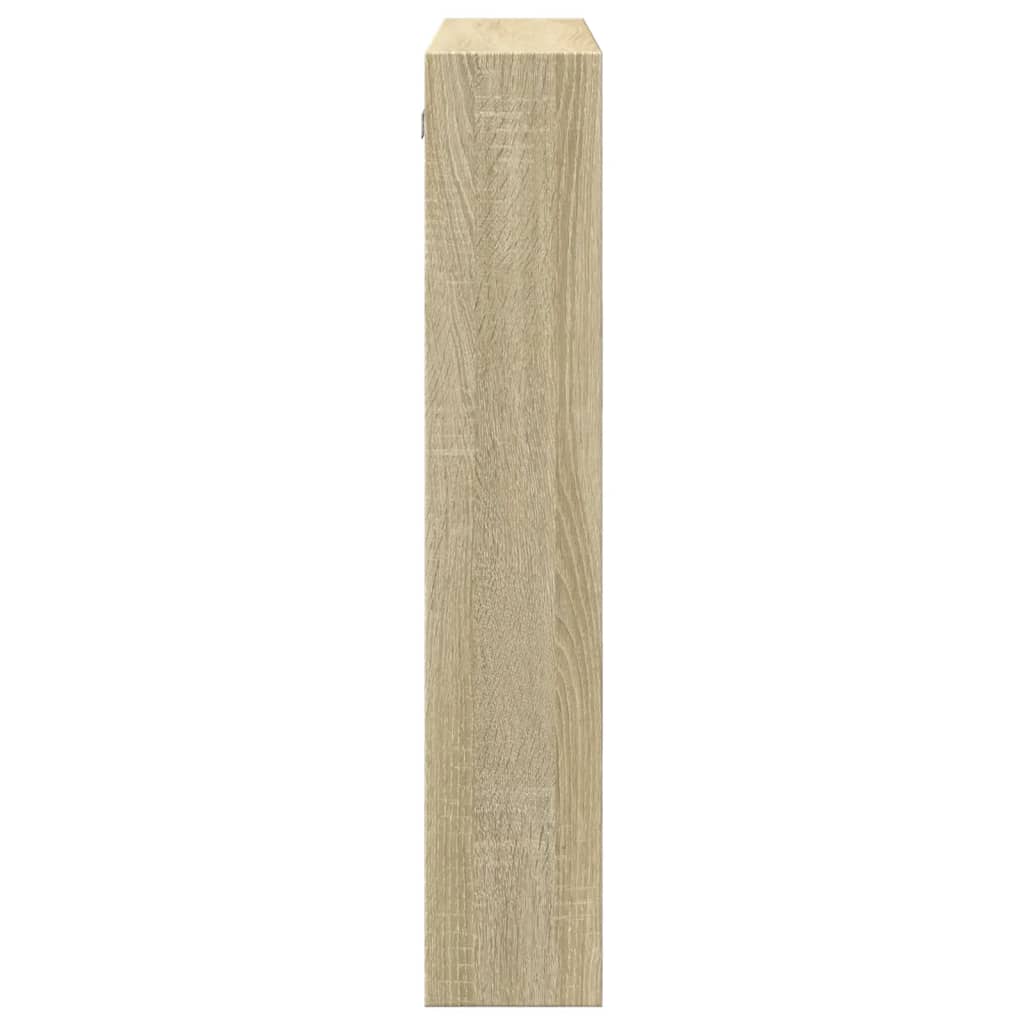 vidaXL Wall Cabinet Sonoma Oak 80x15x80 cm Engineered Wood