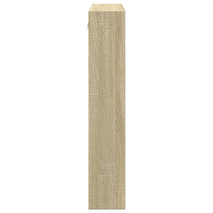 vidaXL Wall Cabinet Sonoma Oak 80x15x80 cm Engineered Wood
