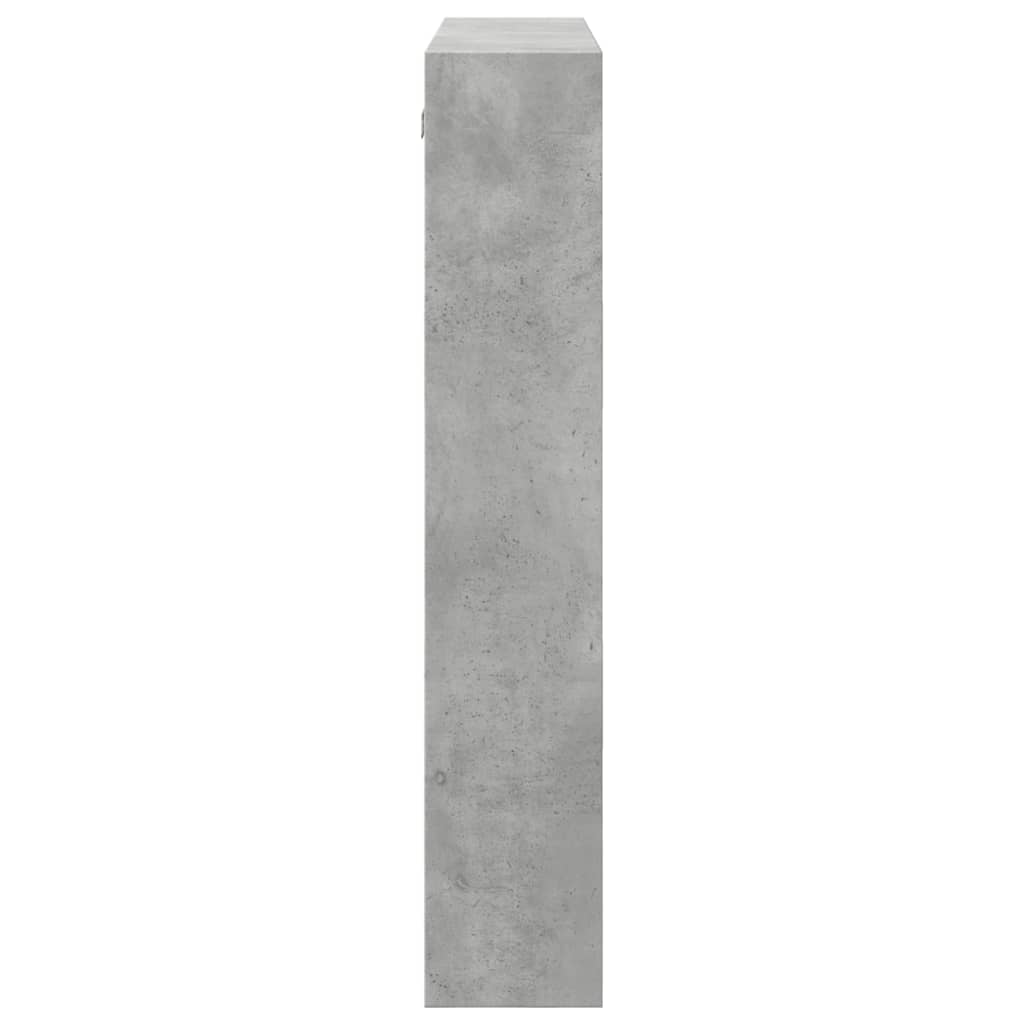 vidaXL Wall Cabinet Concrete Grey 80x15x80 cm Engineered Wood