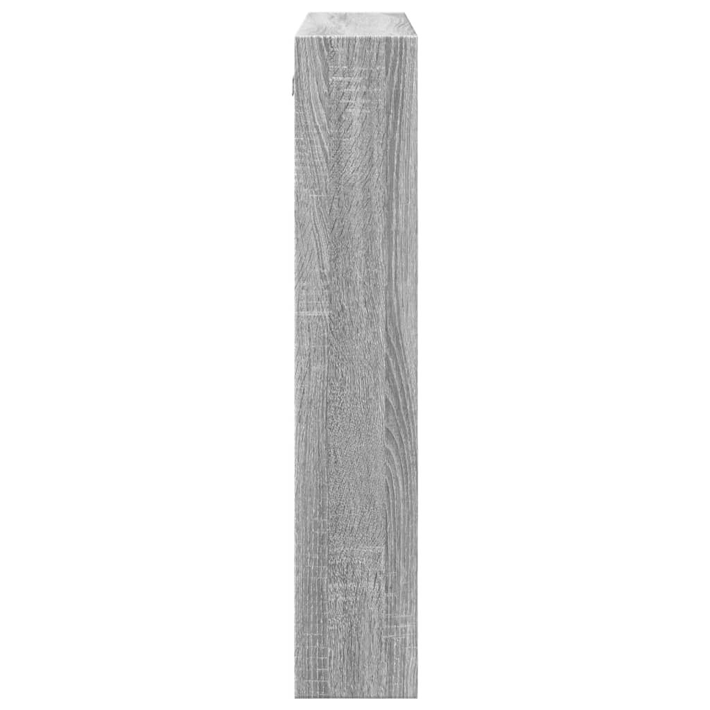vidaXL Wall Cabinet Grey Sonoma 80x15x80 cm Engineered Wood