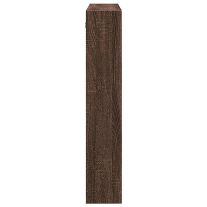 vidaXL Wall Cabinet Brown Oak 80x15x80 cm Engineered Wood