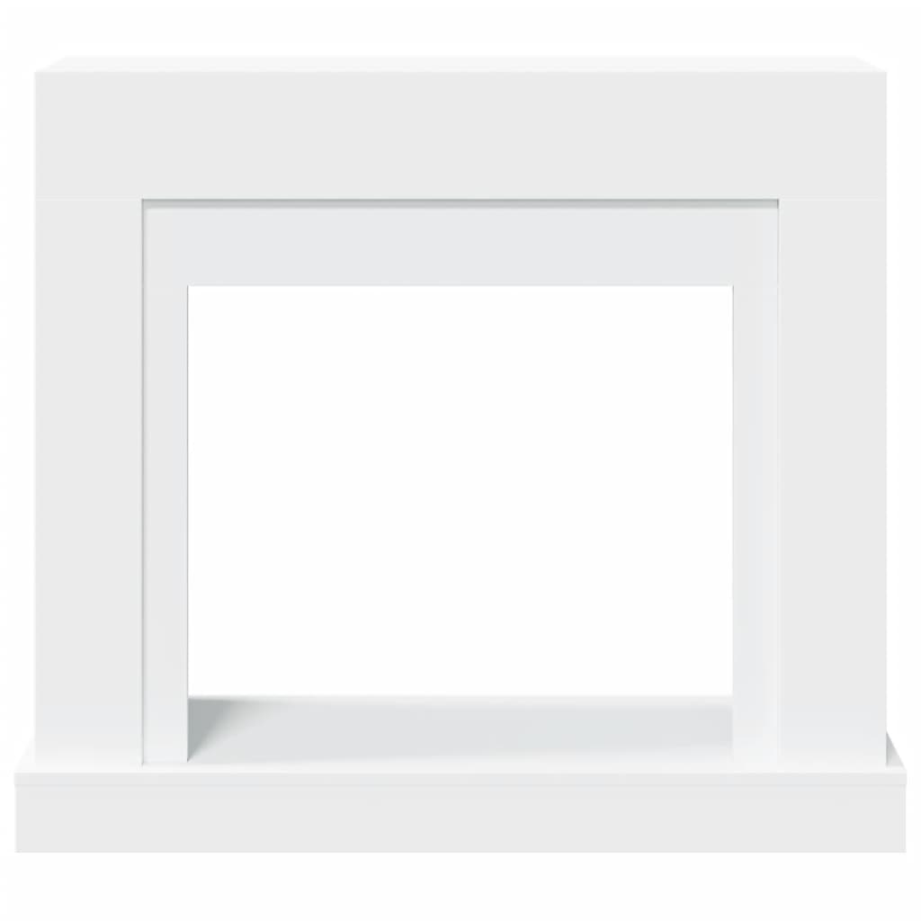 vidaXL Fireplace Surround White 100x30x87.5 cm Engineered Wood