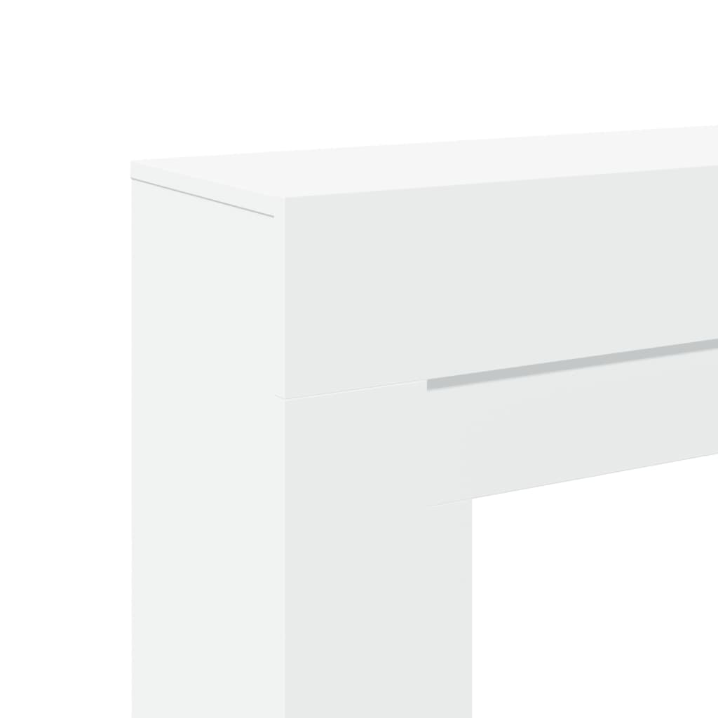 vidaXL Fireplace Surround White 100x30x87.5 cm Engineered Wood