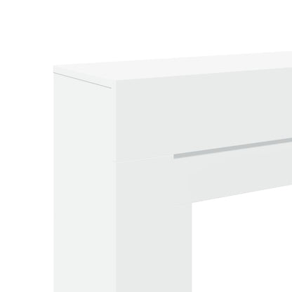 vidaXL Fireplace Surround White 100x30x87.5 cm Engineered Wood