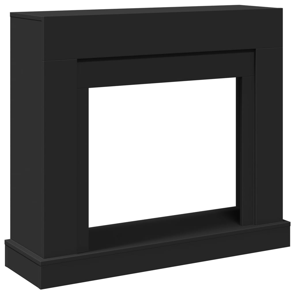 vidaXL Fireplace Surround Black 100x30x87,5 cm Engineered Wood