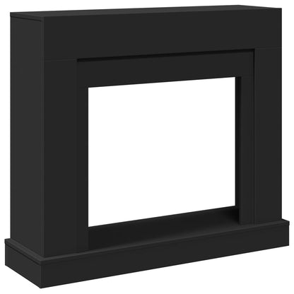 vidaXL Fireplace Surround Black 100x30x87,5 cm Engineered Wood