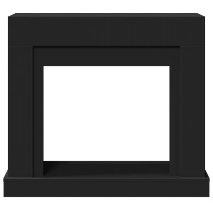 vidaXL Fireplace Surround Black 100x30x87.5 cm Engineered Wood