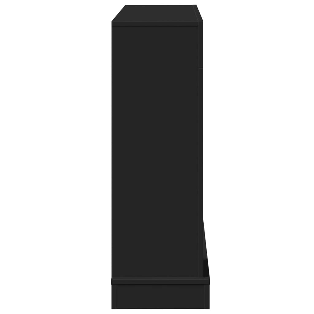 vidaXL Fireplace Surround Black 100x30x87.5 cm Engineered Wood