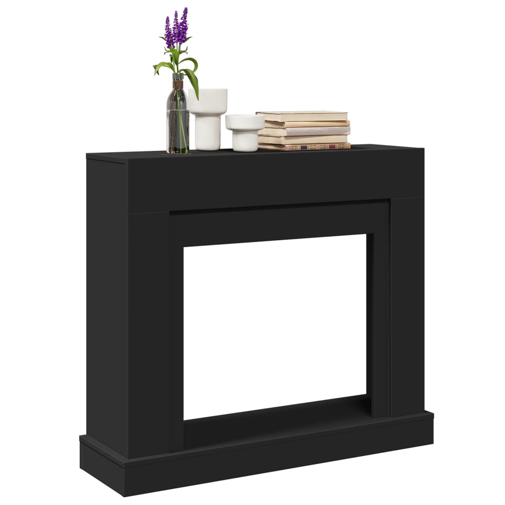 vidaXL Fireplace Surround Black 100x30x87,5 cm Engineered Wood