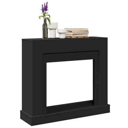 vidaXL Fireplace Surround Black 100x30x87,5 cm Engineered Wood