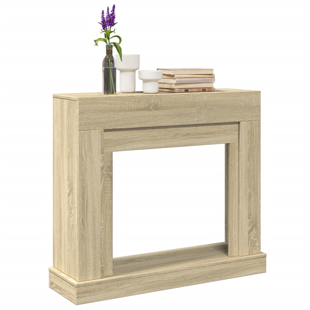 vidaXL Fireplace Surround Sonoma Oak 100x30x87,5 cm Engineered Wood