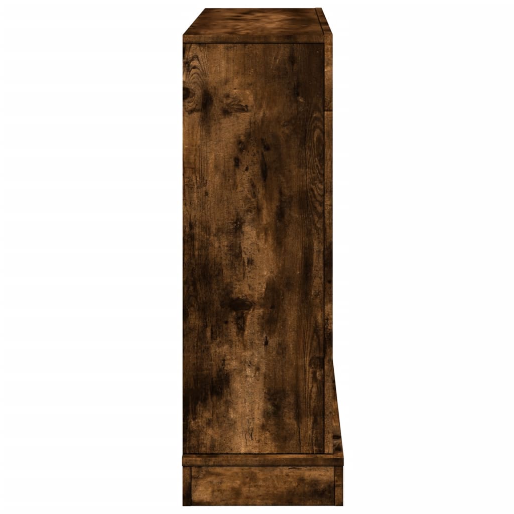 vidaXL Fireplace Surround Smoked Oak 100x30x87,5 cm Engineered Wood