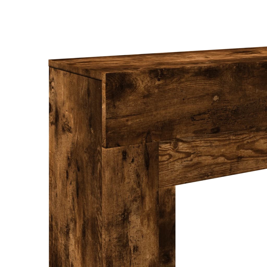 vidaXL Fireplace Surround Smoked Oak 100x30x87.5 cm Engineered Wood