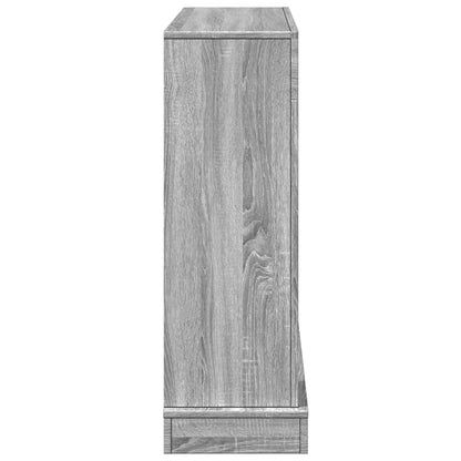 vidaXL Fireplace Surround Grey Sonoma 100x30x87.5 cm Engineered Wood