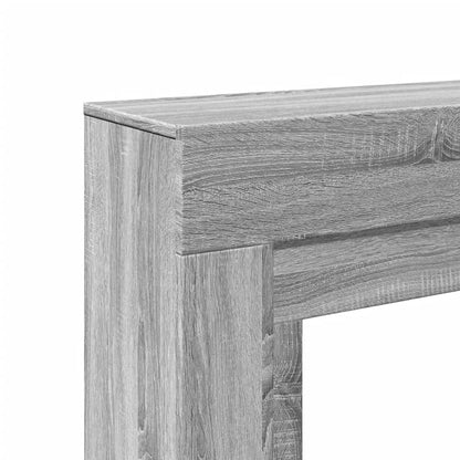 vidaXL Fireplace Surround Grey Sonoma 100x30x87,5 cm Engineered Wood