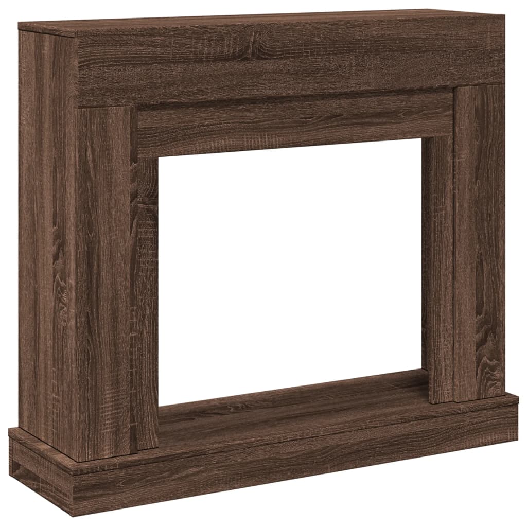 vidaXL Fireplace Surround Brown Oak 100x30x87.5 cm Engineered Wood