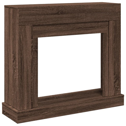 vidaXL Fireplace Surround Brown Oak 100x30x87,5 cm Engineered Wood