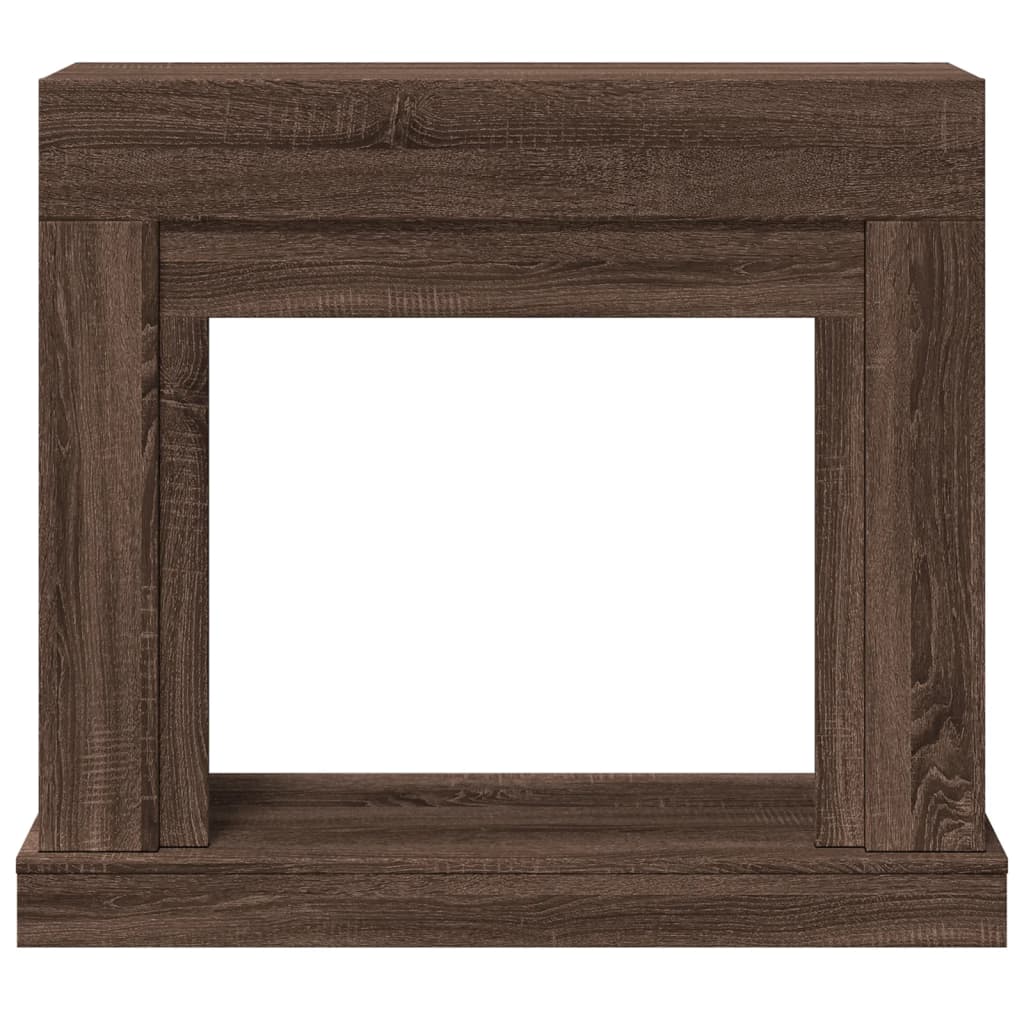 vidaXL Fireplace Surround Brown Oak 100x30x87.5 cm Engineered Wood