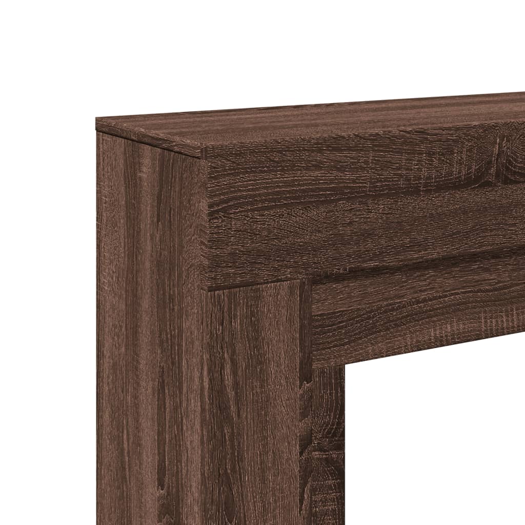 vidaXL Fireplace Surround Brown Oak 100x30x87,5 cm Engineered Wood