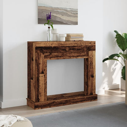 vidaXL Fireplace Surround Old Wood 100x30x87,5 cm Engineered Wood