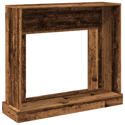 vidaXL Fireplace Surround Old Wood 100x30x87,5 cm Engineered Wood