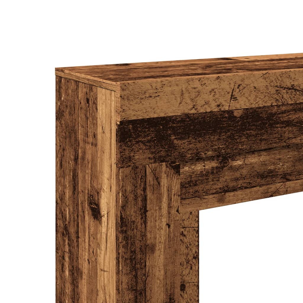 vidaXL Fireplace Surround Old Wood 100x30x87.5 cm Engineered Wood
