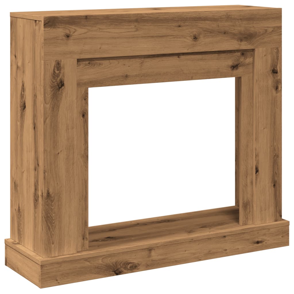 vidaXL Fireplace Surround Artisan Oak 100x30x87,5 cm Engineered Wood