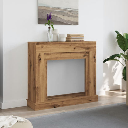 vidaXL Fireplace Surround Artisan Oak 100x30x87,5 cm Engineered Wood
