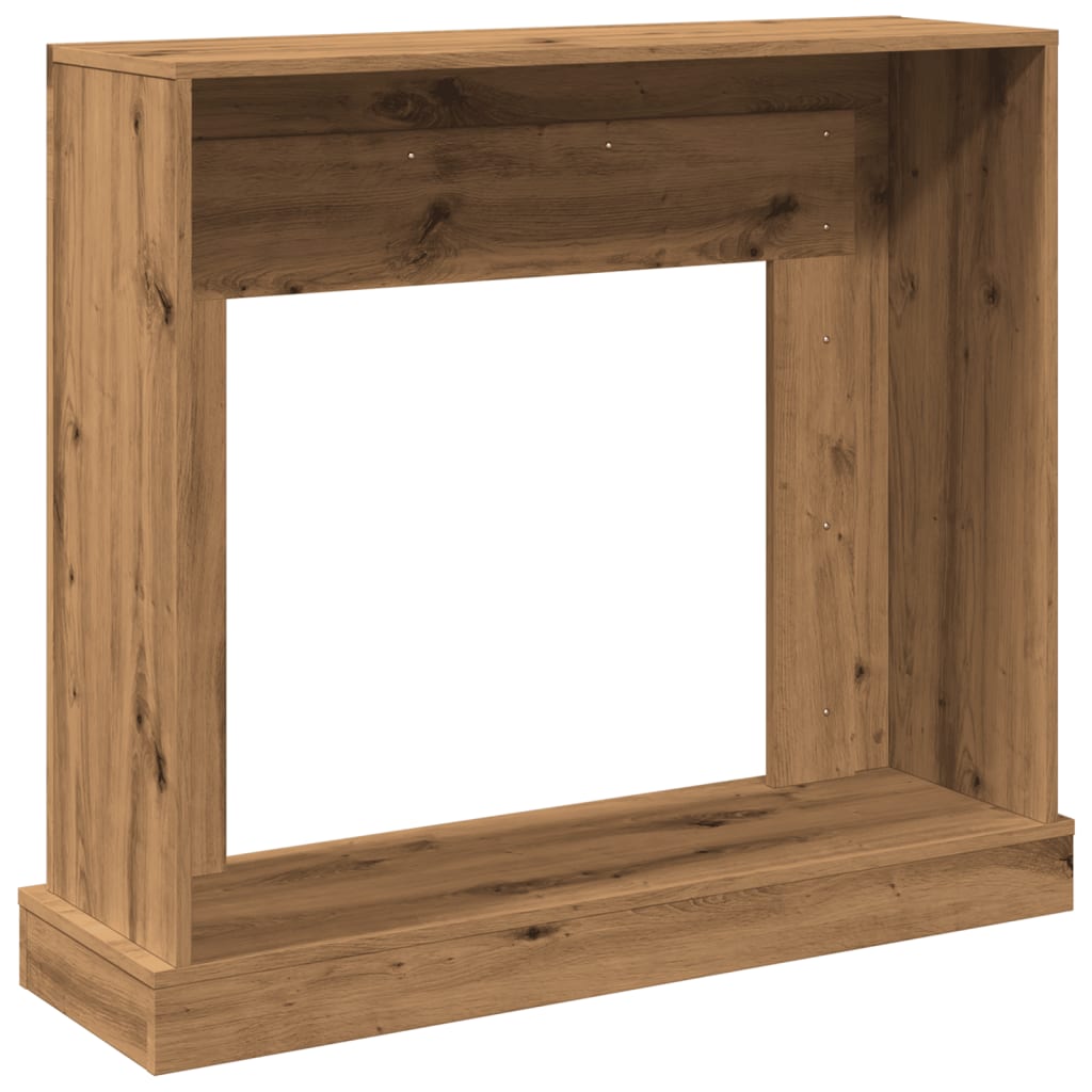 vidaXL Fireplace Surround Artisan Oak 100x30x87,5 cm Engineered Wood