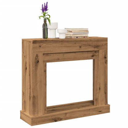 vidaXL Fireplace Surround Artisan Oak 100x30x87.5 cm Engineered Wood