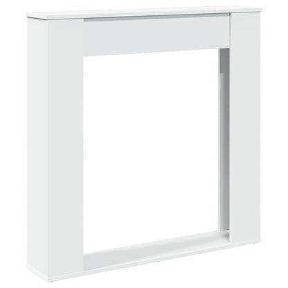 vidaXL Fireplace Surround White 100x20x100 cm Engineered Wood
