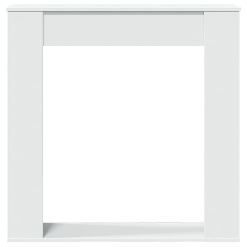vidaXL Fireplace Surround White 100x20x100 cm Engineered Wood