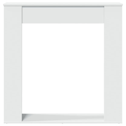 vidaXL Fireplace Surround White 100x20x100 cm Engineered Wood