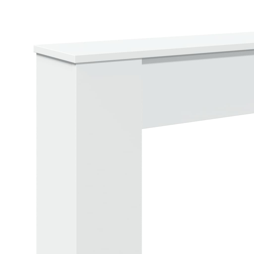 vidaXL Fireplace Surround White 100x20x100 cm Engineered Wood