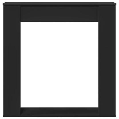 vidaXL Fireplace Surround Black 100x20x100 cm Engineered Wood