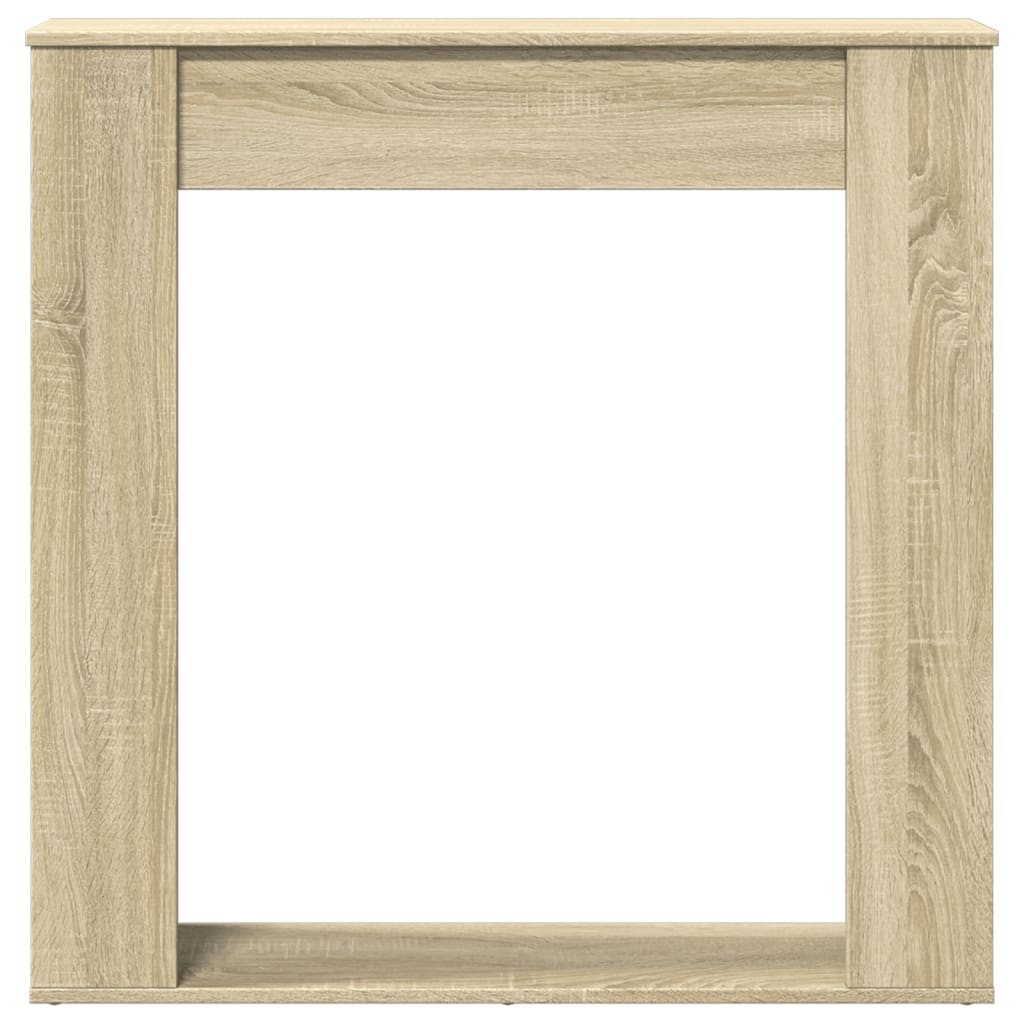 vidaXL Fireplace Surround Sonoma Oak 100x20x100 cm Engineered Wood